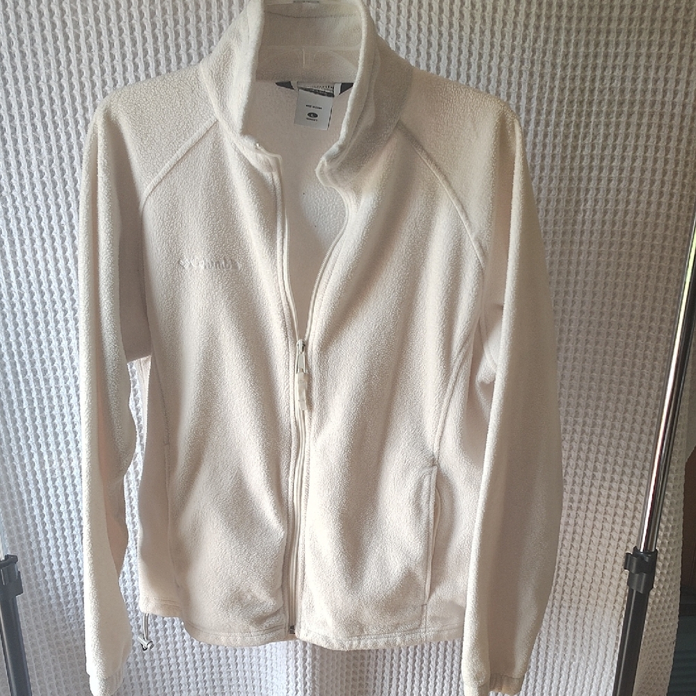Columbia White Ski Snow Jacket Full Zip